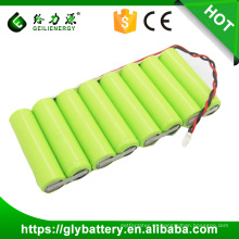 Batería recargable ni-cd aa 1000mah 9.6v